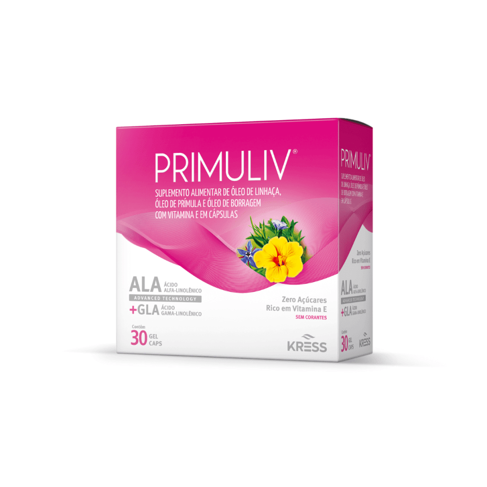 Primuliv | Óleo de Prímula + associações para TPM e menopausa Primuliv | Óleo de Prímula + associações para TPM e menopausa